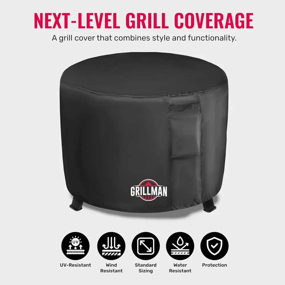 Heavy Duty Fire Pit Cover – Fits 36x24in Round Gas Fire Pit